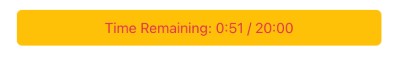 Timer turns red when the time is running out end-timer